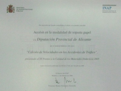 Diploma del Premio