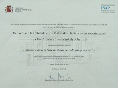 Diploma del Premio