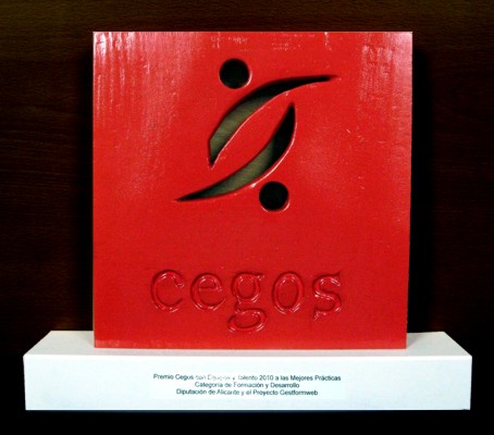 Trofeo del Premio Cegos Equipos & Talento 2010. Categoría Formación y Desarrollo.